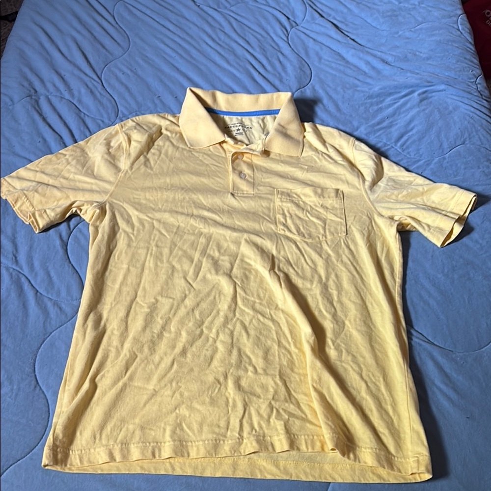 Saddlebred Yellow Polo Shirt Classic Casual Style